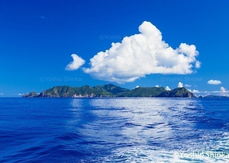 ははじま丸の船より母島